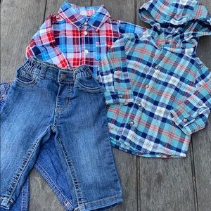 Carter’s 2 flannel sets
